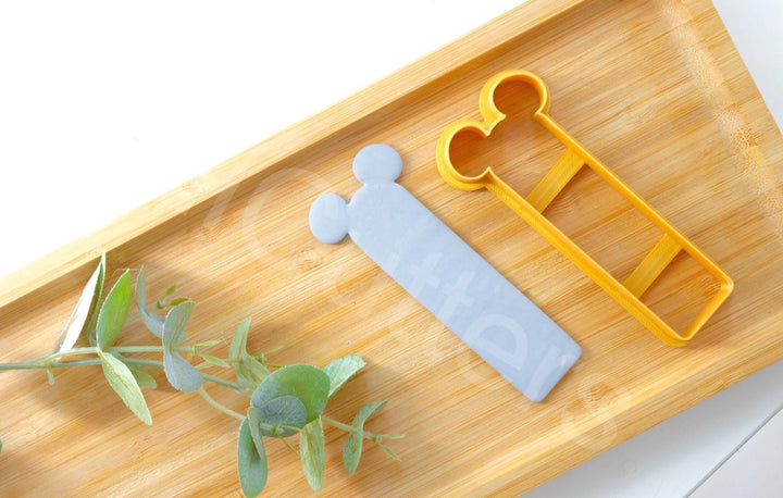 Mouse Bookmark Polymer Clay Cutter: 3D Printed PLA, 100-140mm