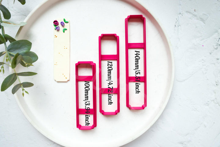 Bookmark Polymer Clay Cutter: 3D Printed PLA, Bangle Shape