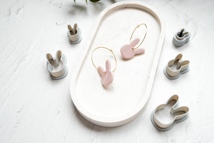 Bunny Polymer Clay Cutter: Earring & Cookie DIY - 3D Printed