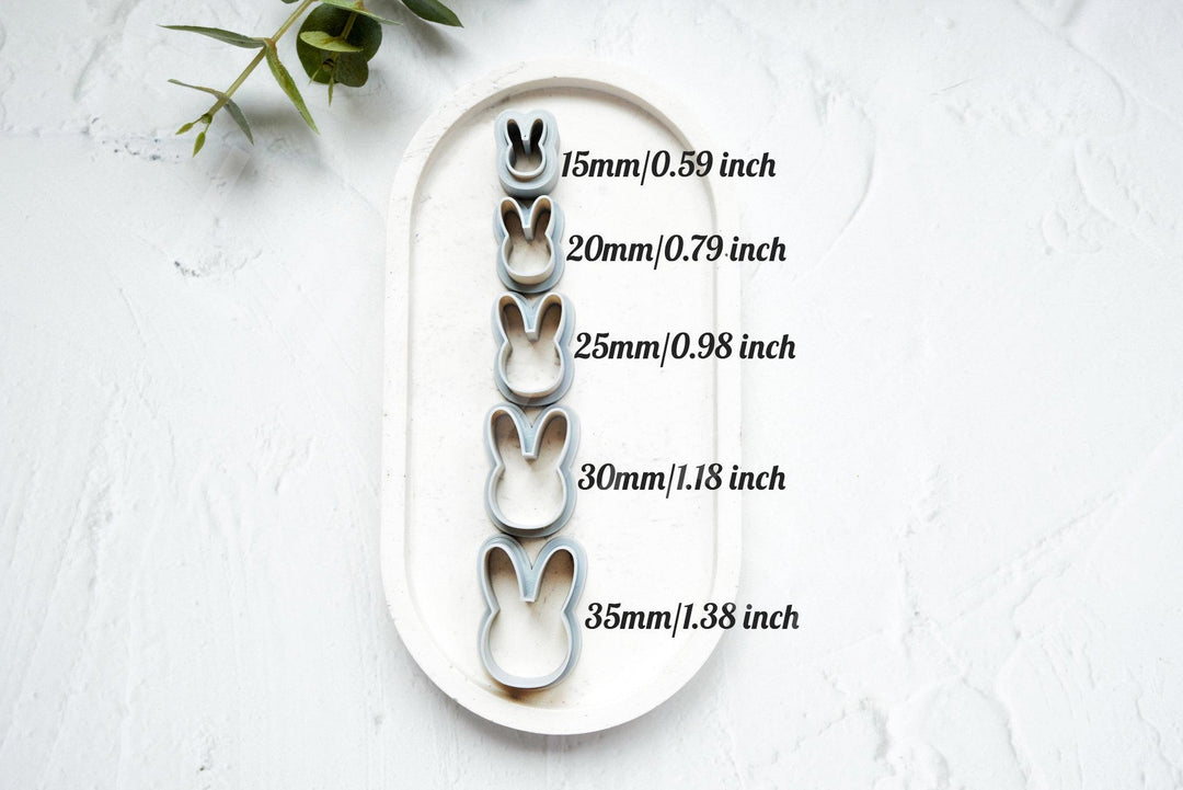 Bunny Polymer Clay Cutter: Earring & Cookie DIY - 3D Printed