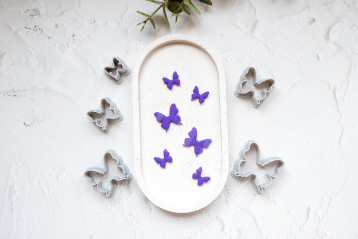 Butterfly Polymer Clay Cutter: Spring Earring, Hair Clip, Stencil