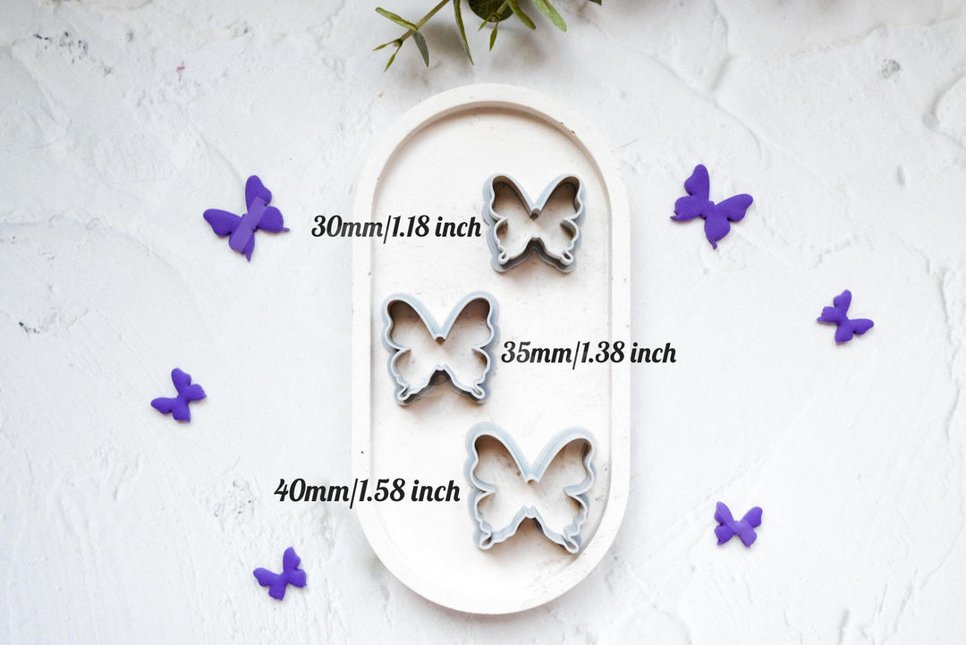 Butterfly Polymer Clay Cutter: Spring Earring, Hair Clip, Stencil