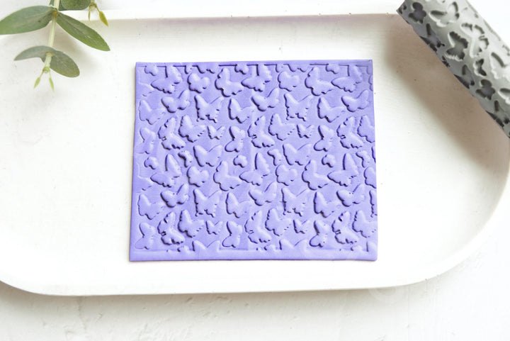 Butterfly Texture Roller: Polymer Clay Pattern, Earring Tool