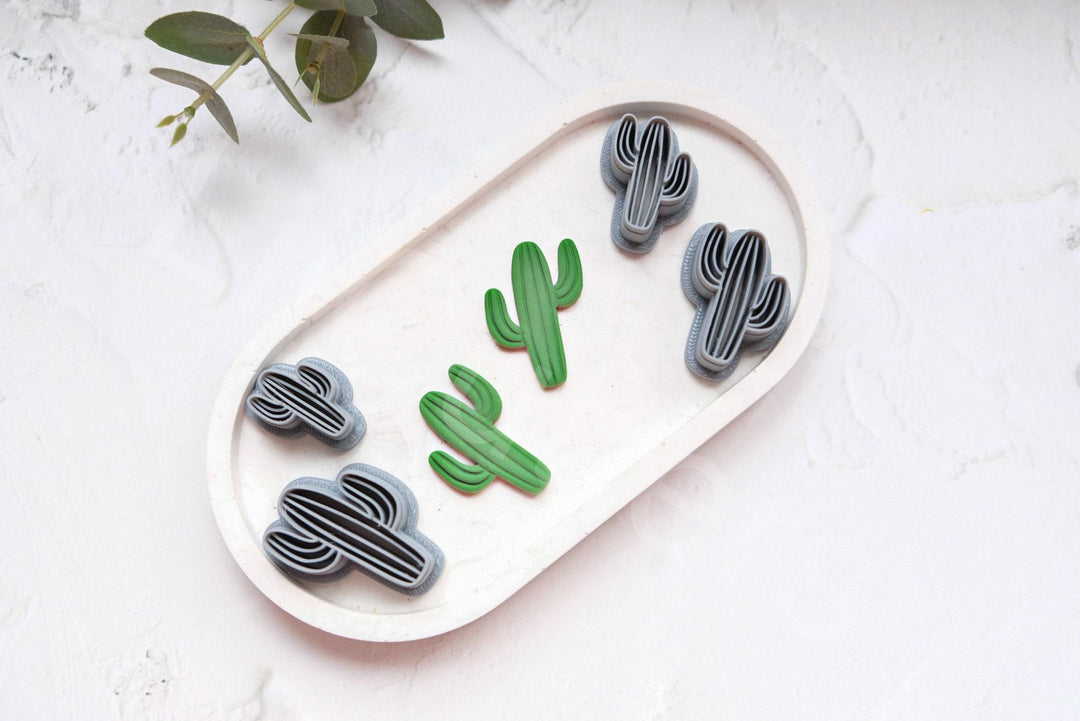Cactus Clay Cutter – Cinco de Mayo Polymer Clay Earring Cutter, Fiesta Cactus Shape Mold, Southwestern Jewelry Making Tool