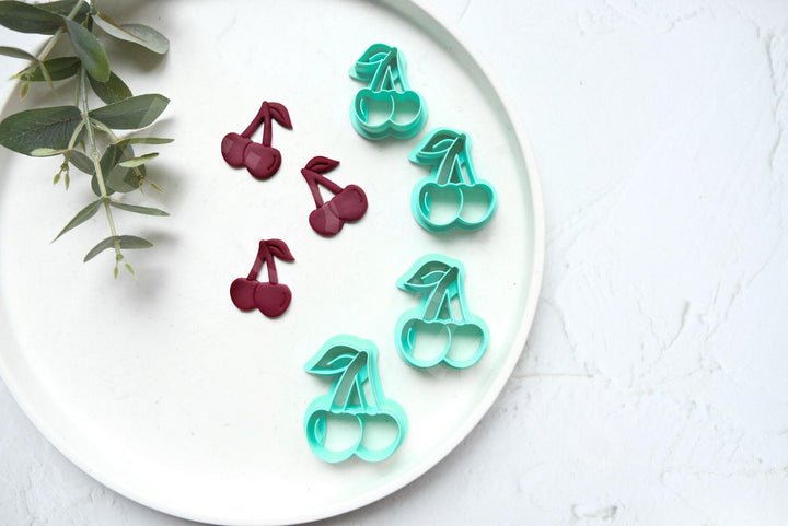 Cherry Clay Cutter Set: Food & Earring Polymer Clay Cutters