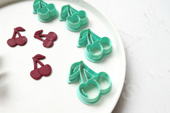 Cherry Clay Cutter Set: Food & Earring Polymer Clay Cutters