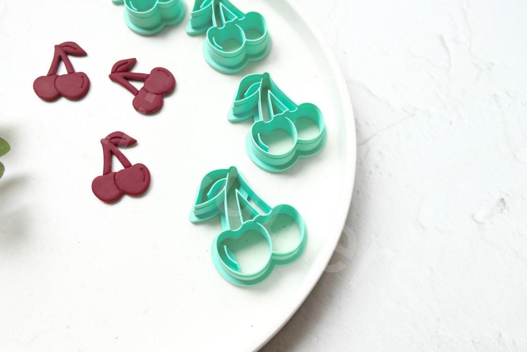 Cherry Clay Cutter Set: Food & Earring Polymer Clay Cutters