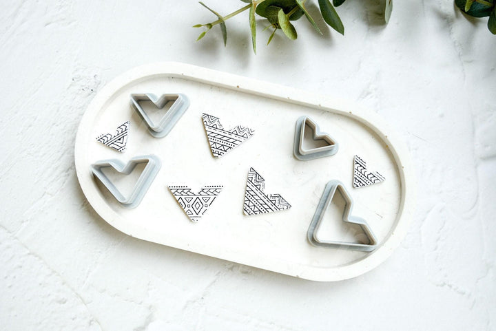 Chevron Polymer Clay Cutter: Geometric Earring Tool