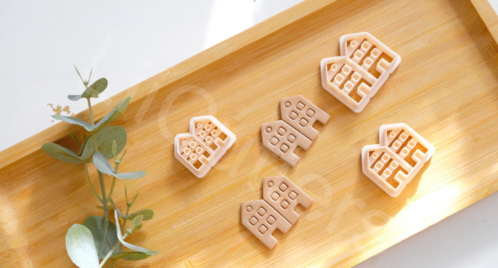 Christmas House Clay Cutter: 3D Printed Holiday Mold
