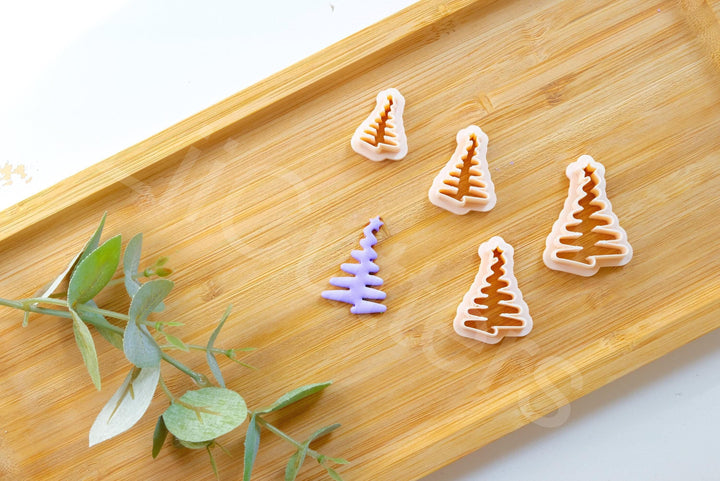 Christmas Tree Clay Cutter: Polymer Clay Earring Tool