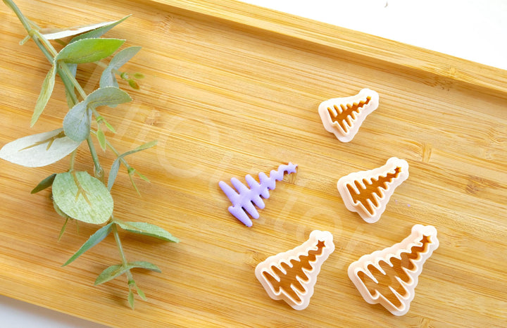 Christmas Tree Clay Cutter: Polymer Clay Earring Tool