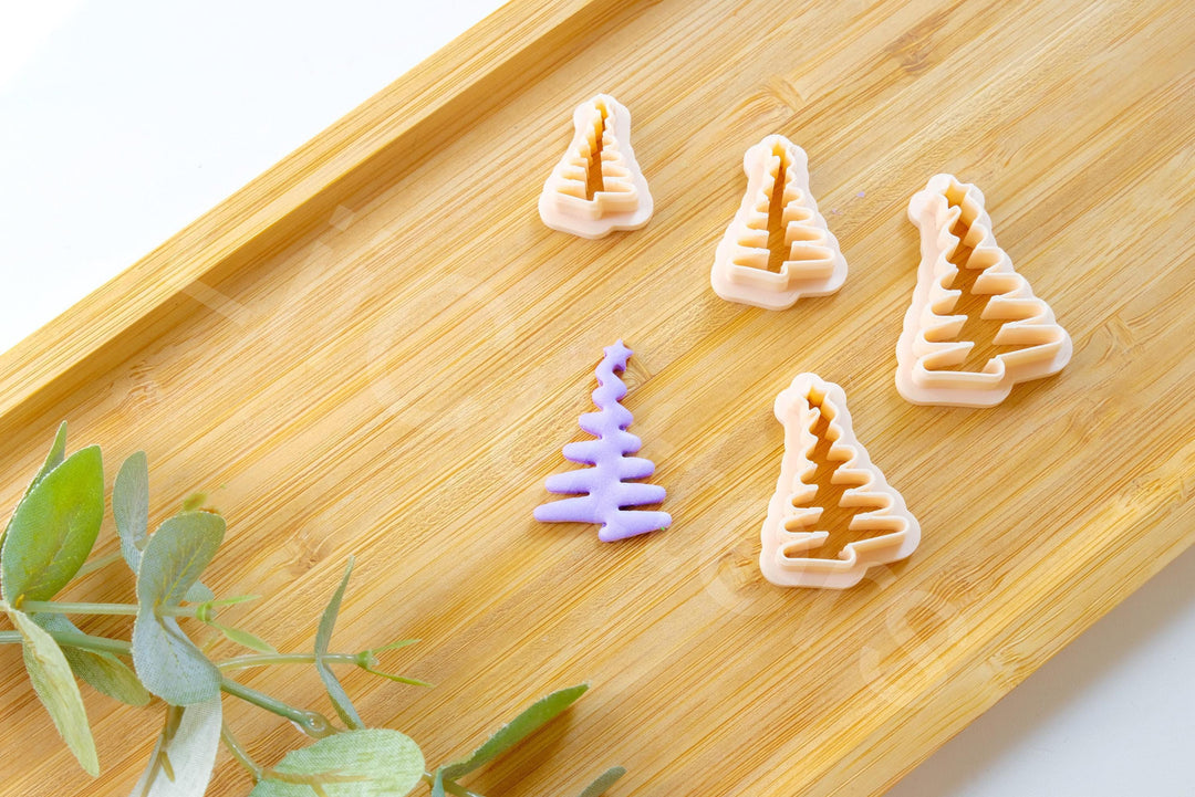 Christmas Tree Clay Cutter: Polymer Clay Earring Tool