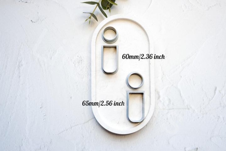 Arch & Circle Clay Cutters (2pcs): Polymer Earring Making