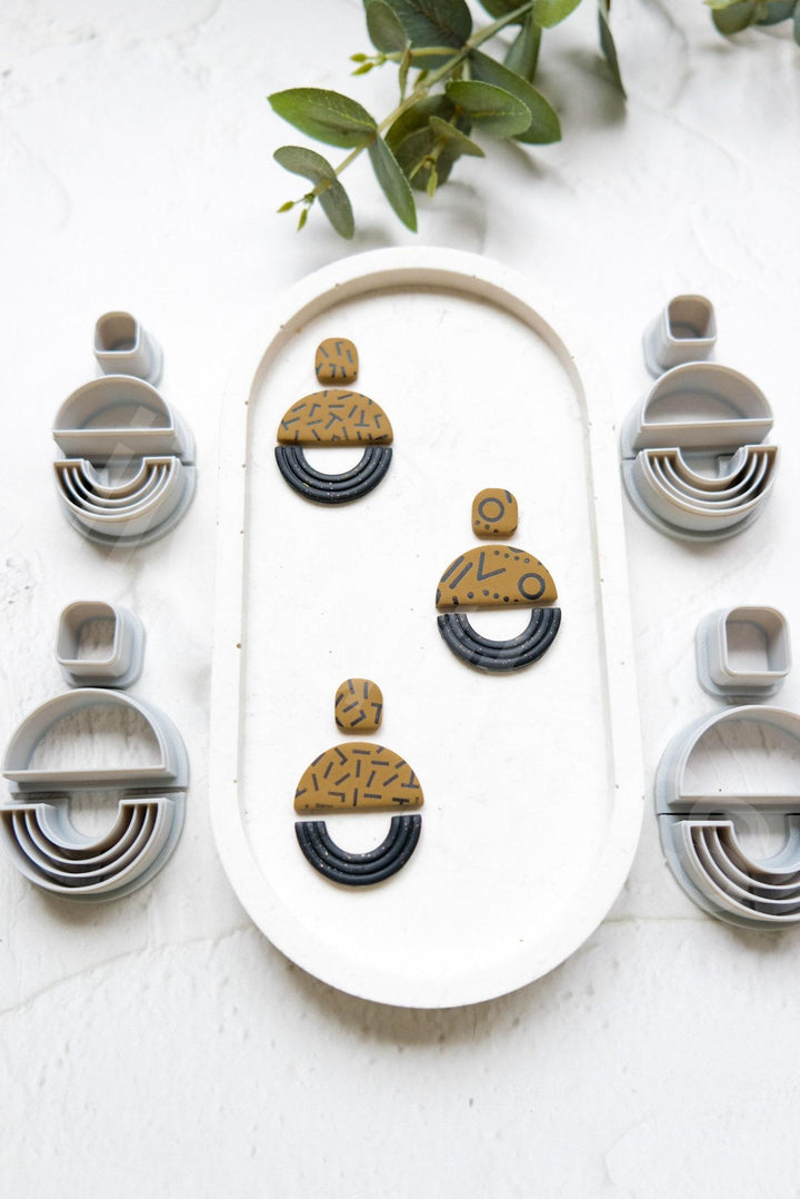 Circle Clay Cutter Set (3pc): Geometric Earring Cutters