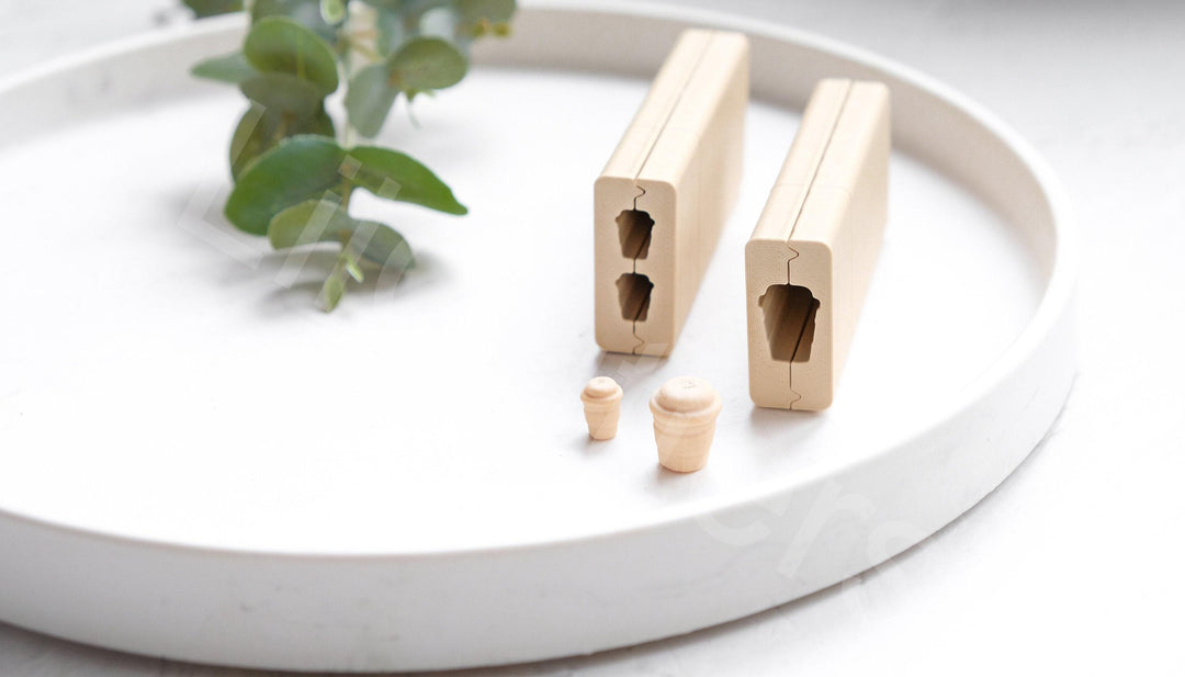 Coffee Cup Bead Roller: Polymer Clay Earring Tool (10mm & 15mm)