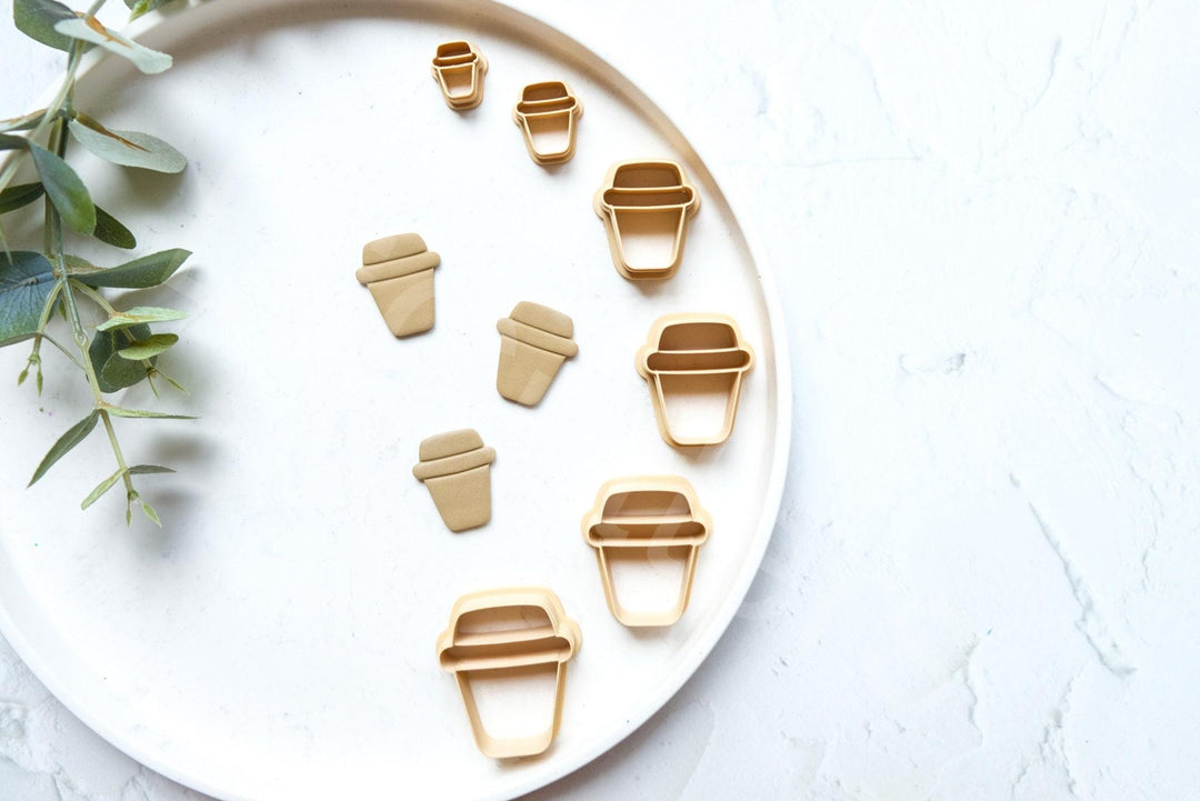Coffee Cup PLA Cutter: Cookie & Clay Earring DIY