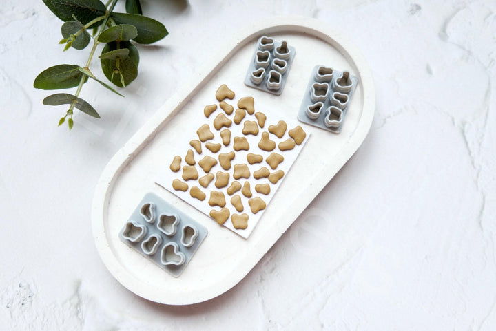 Cow Print Clay Cutter Set: Polymer Earring Making Tools