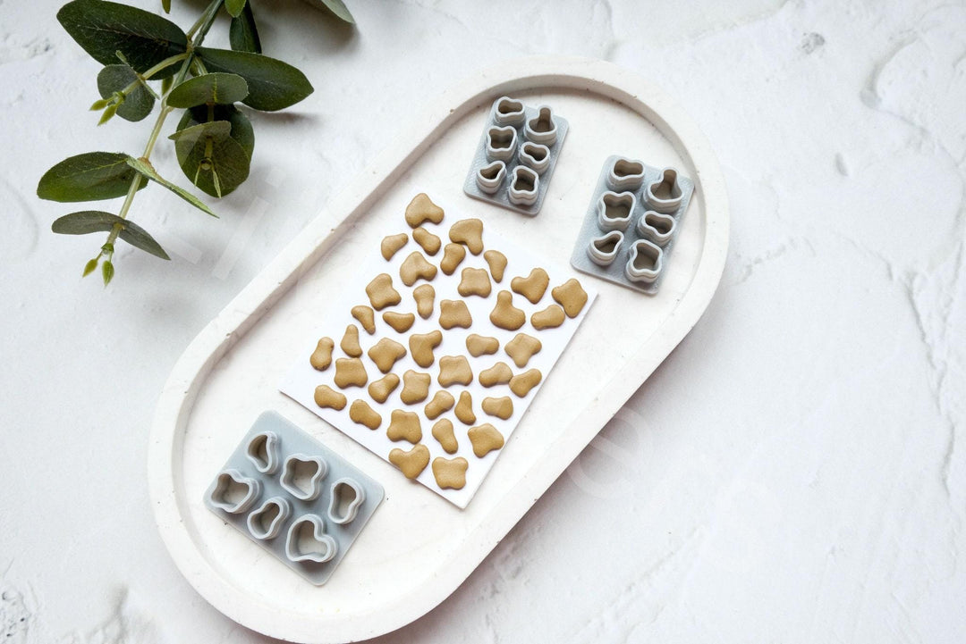 Cow Print Clay Cutter Set: Polymer Earring Making Tools
