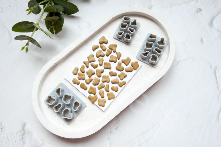 Cow Print Clay Cutter Set: Polymer Earring Making Tools