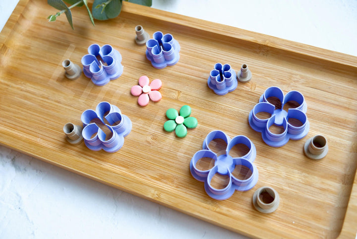 Daisy Flower Polymer Clay Cutters: Summer Earring DIY - 6 Sizes