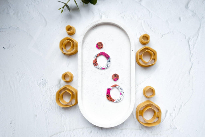 Donut Polymer Clay Cutter: 3D Printed Earring, Biscuit, Hair Clip Mold