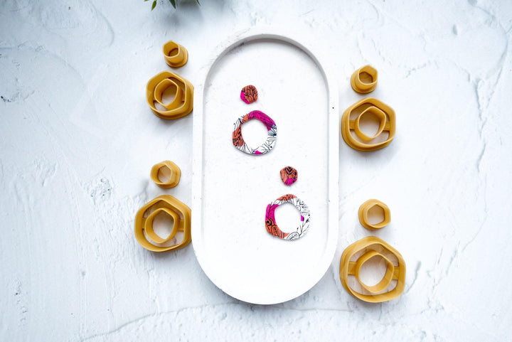 Donut Polymer Clay Cutter: 3D Printed Earring, Biscuit, Hair Clip Mold