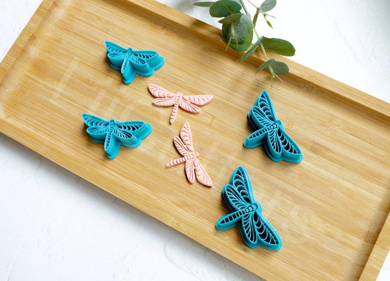 Dragonfly Polymer Clay Cutter Set: Earring & Cookie Cutters