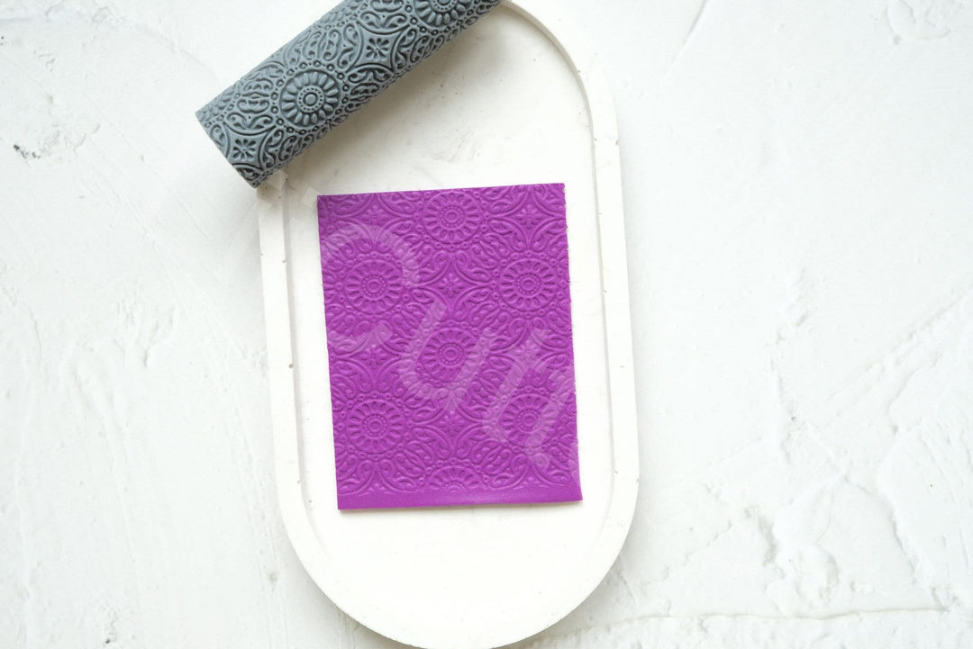Floral Texture Roller: Seamless Clay Pattern Tool