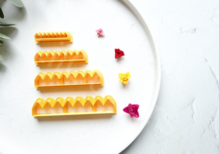 Flower Making Cutter for Polymer Clay – Rose Shape Clay Cutter Set, Jewelry Making Supplies