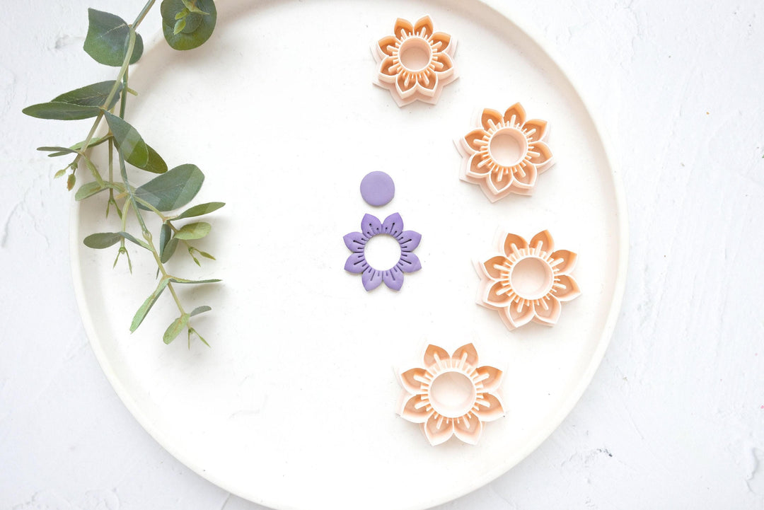 Flower Clay Cutter: Daisy & Sunflower Polymer Jewelry Tool