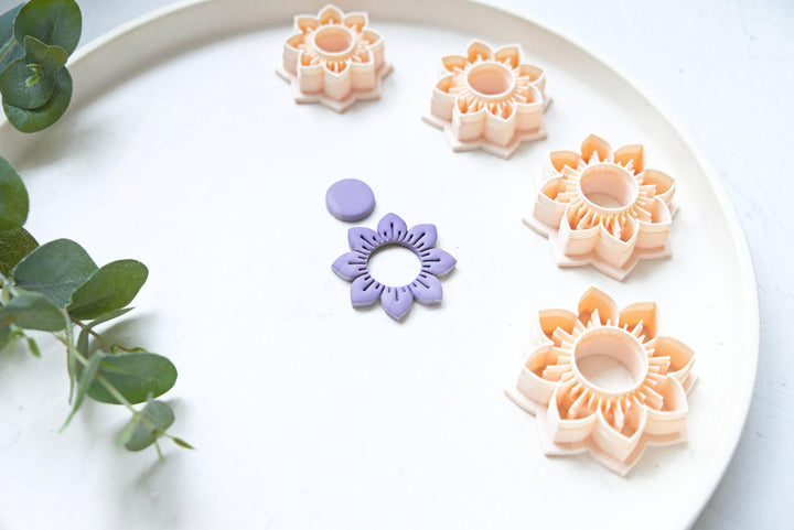 Flower Clay Cutter: Daisy & Sunflower Polymer Jewelry Tool