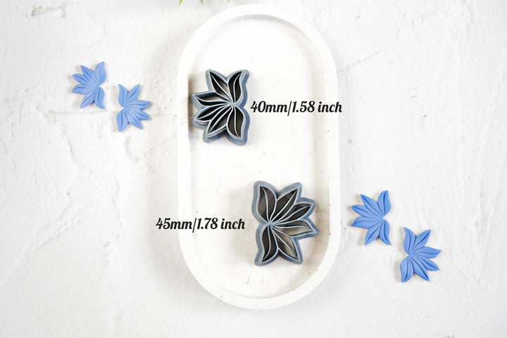 Hyacinth Flower Clay Cutter Set: Embossed Polymer Clay Earring Cutters