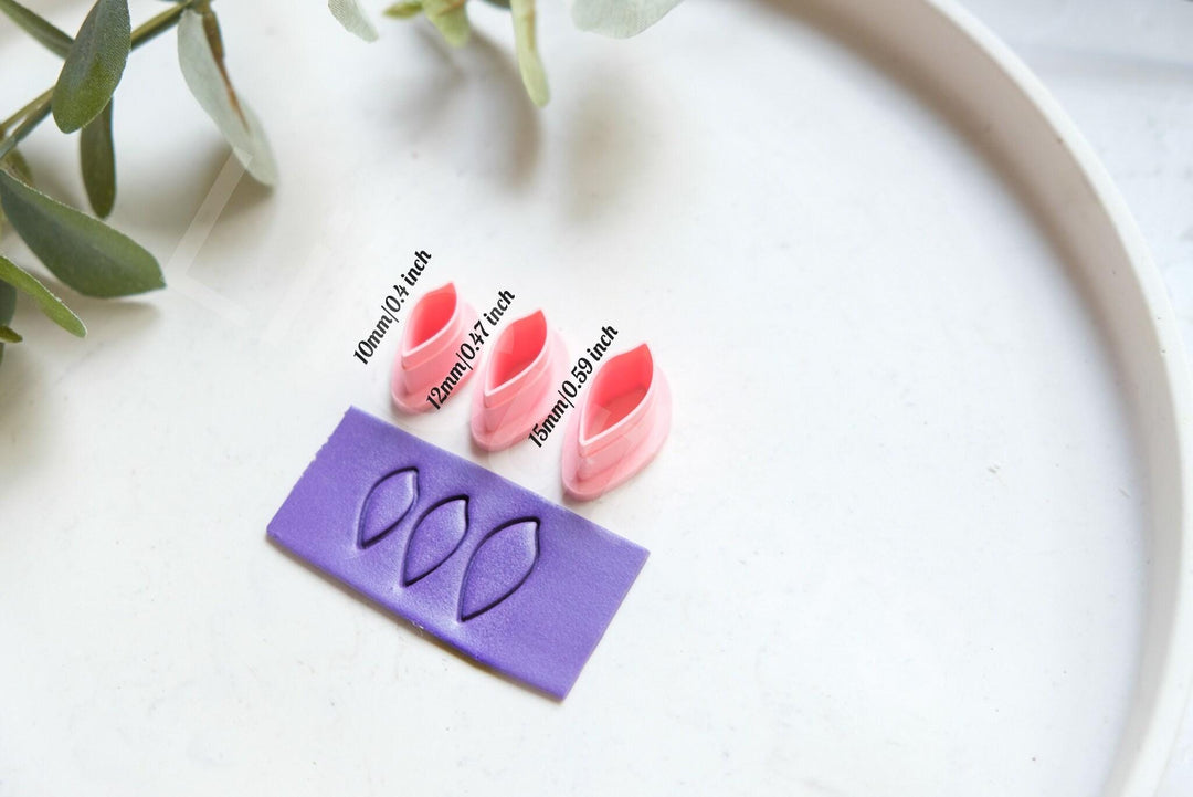 Flower Petal Polymer Clay Cutter Set: Mini & Micro Sizes