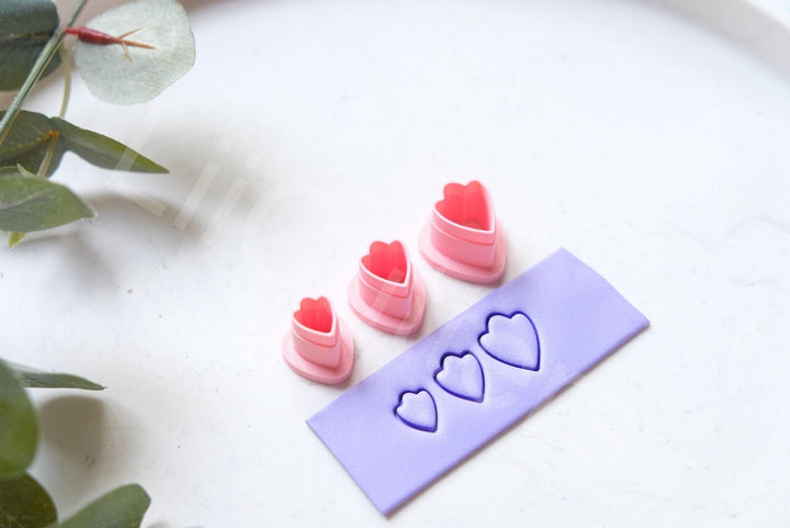 Mini Flower Petal Clay Cutter Set: Mini Polymer Clay Cutters (10-15mm), Leaf Cutter, Flower leaf cutter, Mini flower earring tool