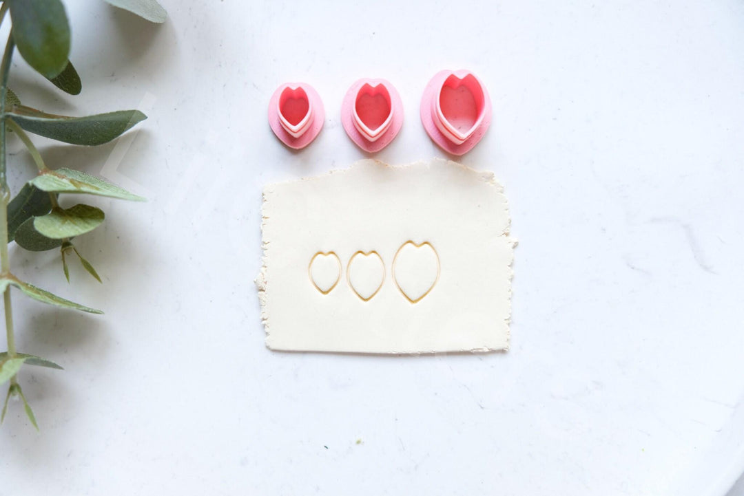 Flower Petal Polymer Clay Cutter Set: Mini Floral Earring Making Supplies