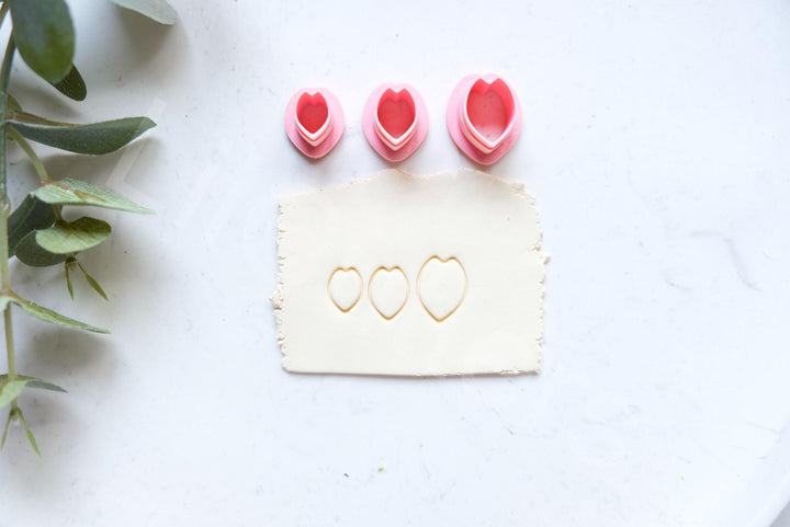 Flower Petal Polymer Clay Cutter Set: Mini Floral Earring Making Supplies