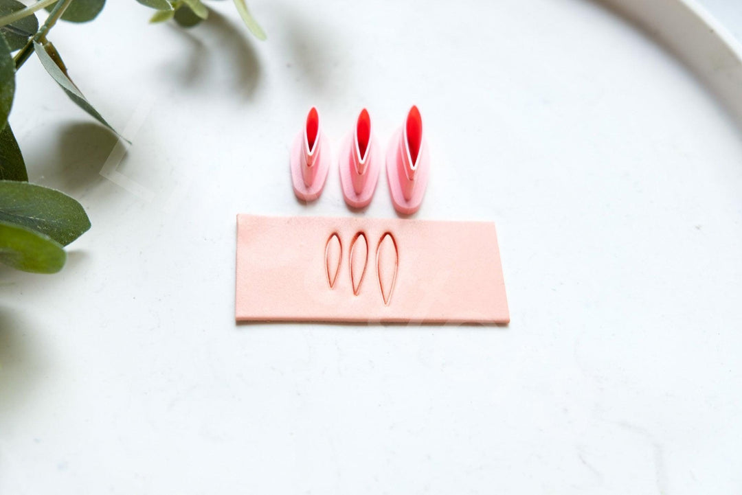 Flower Petal Polymer Clay Cutter Set: Mini Earring Making Supplies