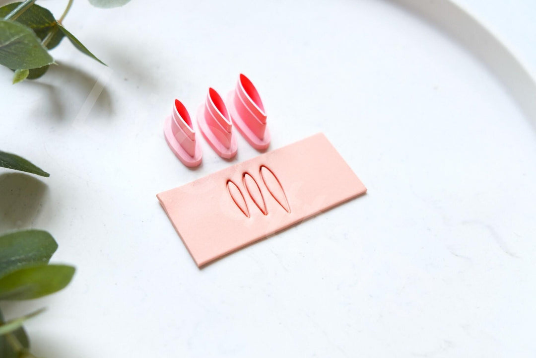 Flower Petal Polymer Clay Cutter Set: Mini Earring Making Supplies