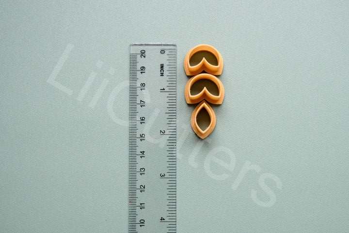 Flower Polymer Clay Cutter Set – Geometric Clay Cutters for Earrings, Hair Clips & Biscuits, 35–50mm DIY Jewelry Making Tools