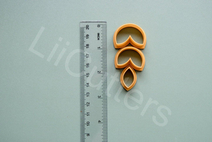 Flower Polymer Clay Cutter Set – Geometric Clay Cutters for Earrings, Hair Clips & Biscuits, 35–50mm DIY Jewelry Making Tools