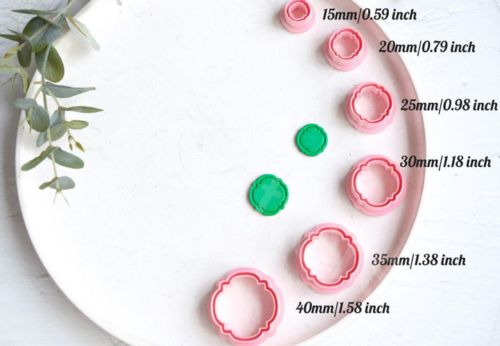 Frame Polymer Clay Cutters: Mirror Shape Earring Cutters, Geometric Shapes
