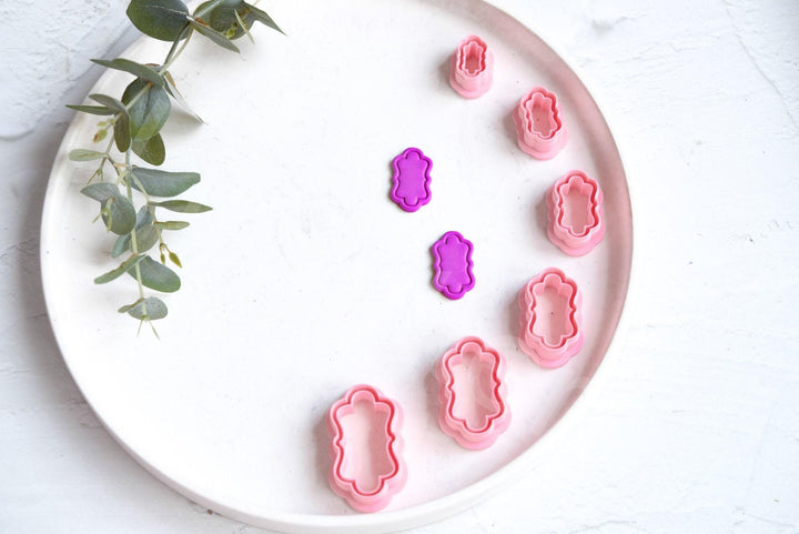 Moroccan Frame Polymer Clay Cutters: Geometric Earring Making, 20-45mm