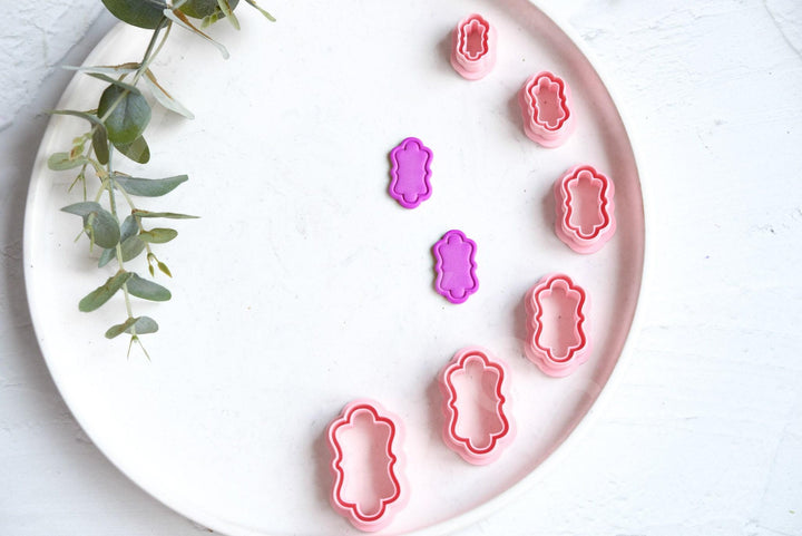 Moroccan Frame Polymer Clay Cutters: Geometric Earring Making, 20-45mm