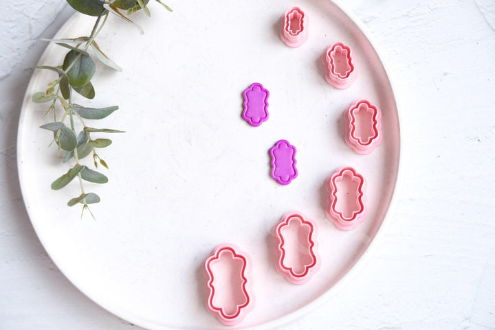 Moroccan Frame Polymer Clay Cutters: Geometric Earring Making, 20-45mm