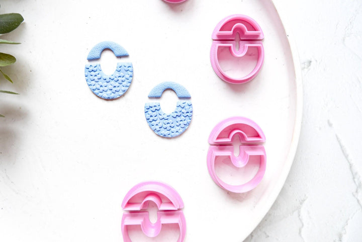 Geometric Polymer Clay Cutter Set: Earring & Biscuit Cutters
