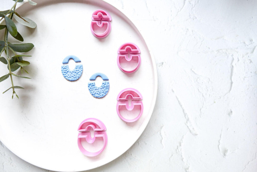 Geometric Polymer Clay Cutter Set: Earring & Biscuit Cutters