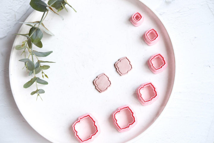 Moroccan Geometric Polymer Clay Cutters: Earring & Cookie DIY