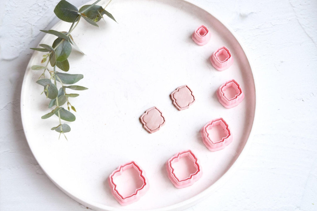 Moroccan Geometric Polymer Clay Cutters: Earring & Cookie DIY