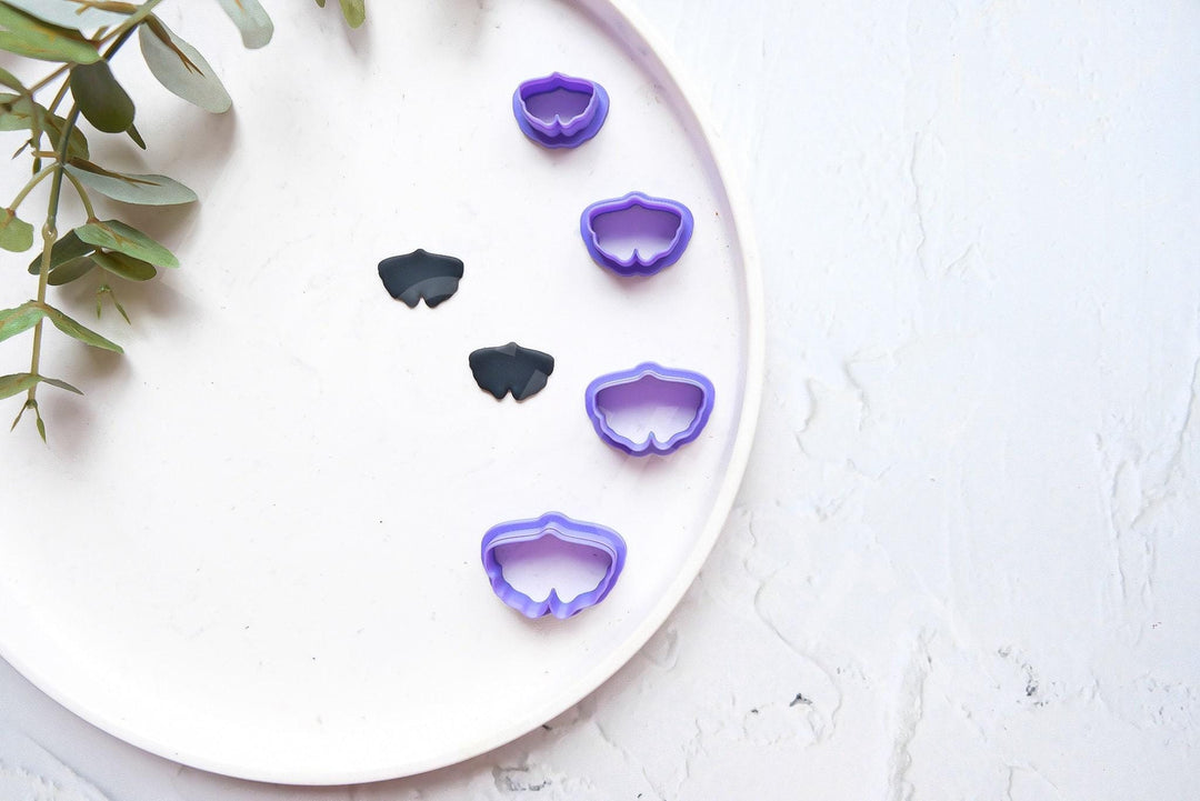 Gingko Leaf Polymer Clay Cutter: Botanical Earring Mold