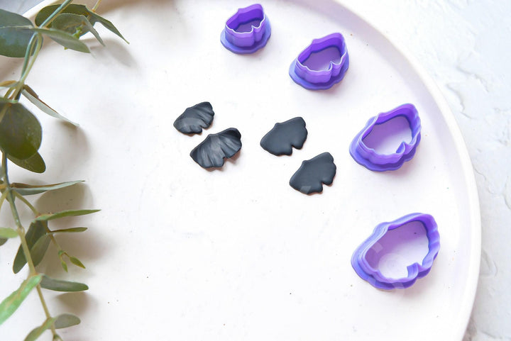 Gingko Leaf Polymer Clay Cutter: Botanical Earring Mold